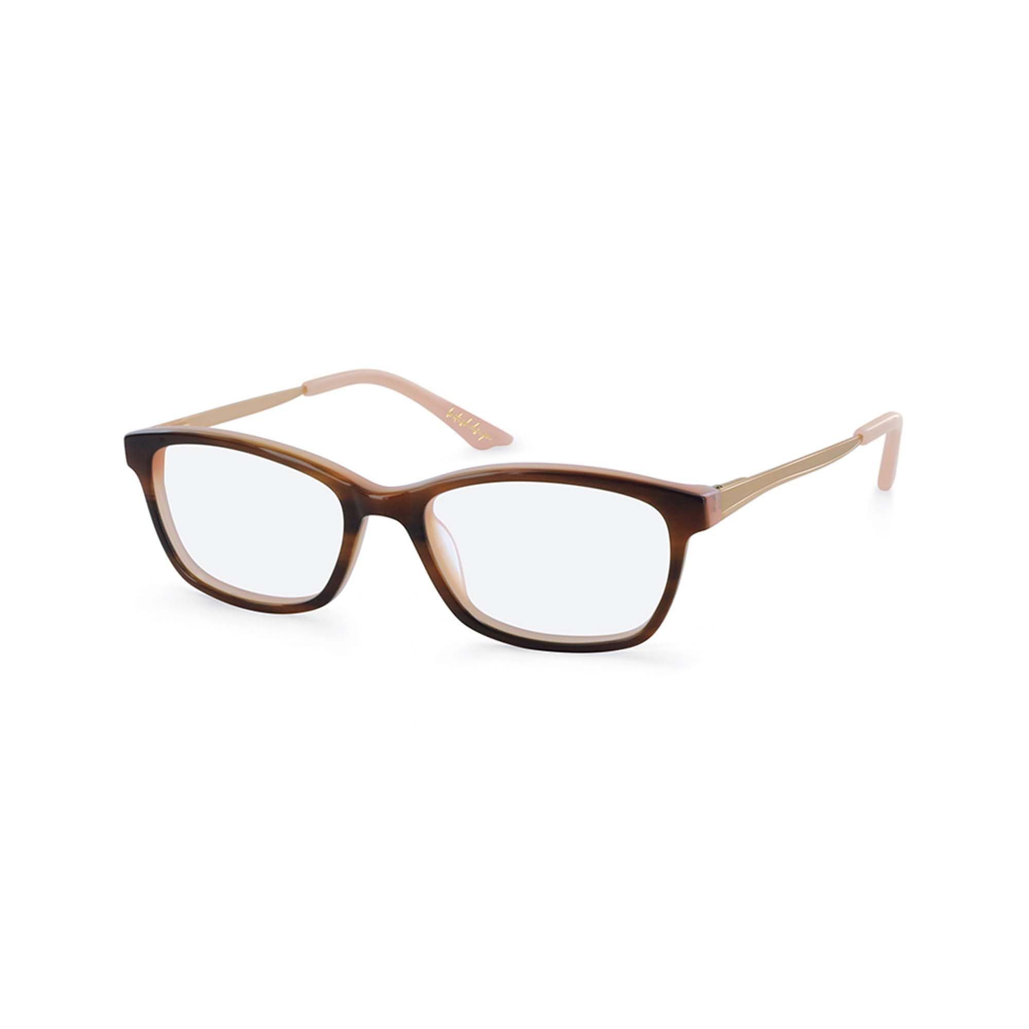 Episode Brille mit Sehstärke für Damen optional mit Sonnenbrillentönung oder Blaulichtfilter, Oval, gefertigt aus Acetat, Modell: EPO-274-C1-49 (inklusive Brillenetui)