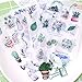 BLOUR 6 Stück/Los Grüne frische Pflanzen   Dekorative Aufkleber Scrapbooking DIY Tagebuch Album Stick Lable Japanisches Briefpapier