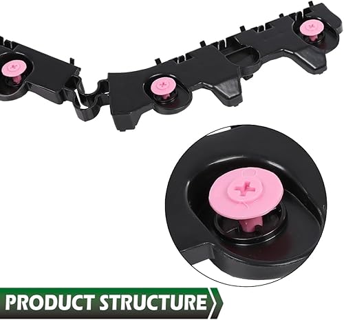 Miniatura 5 de GRAND ORANGE Juego de soportes de parachoques trasero izquierdo y derecho compatible con Nissan Altima 2019-2023 (submodelo Platinum, S, SL, SR, SV)