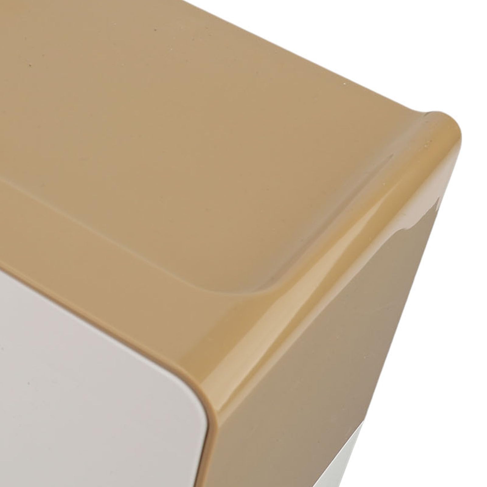 Keenso Dispensador Automático de Toallas de Papel con Sensor, Longitud Ajustable y Luz Nocturna, Diseño de Montaje en Pared Sellado para Baño, Cocina, Hotel (Brown)