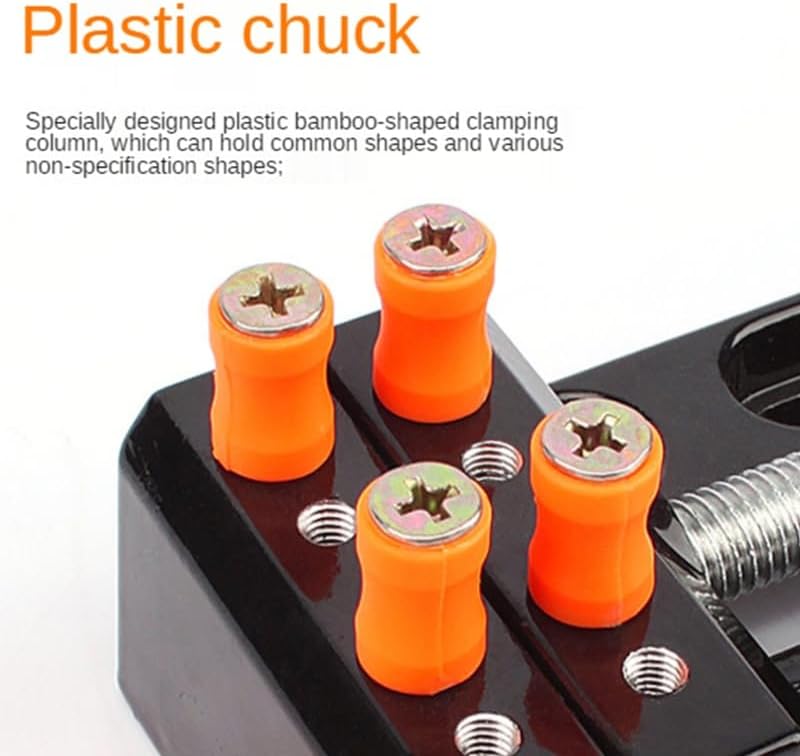 Miniatura 3 de Herramienta de tallado artesanal de escultura de bricolaje, abrazadera de banco de mandíbula universal, mini prensa de taladro, tornillo de mesa de