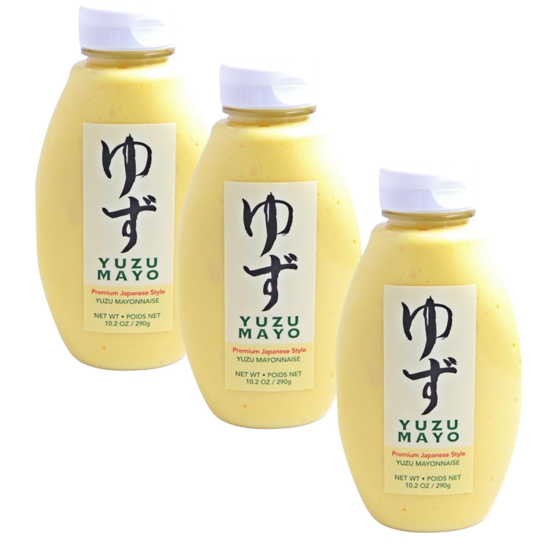 Hotaru Foods Yuzu Mayonnaise - Premium Japanese Style, Mayo from Japan, 10.2 oz (3-Pack)
