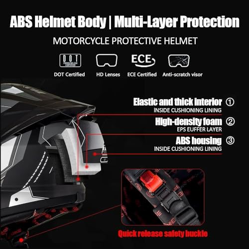 Bluetooth Full Face Modular Helmet