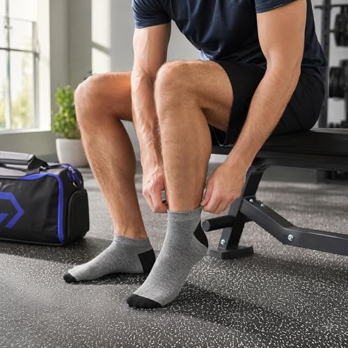 Image of 12-30 Pairs Low Cut Ankle Socks for Men Thin Breathable Casual No Show Athletic Socks Bulk