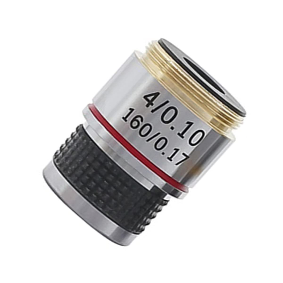 Microscope Microscope Objective Lens 4X 10X 20X 40X 60X 100X for Biological Microscope Bio-Microscope Conjugate Distance 185 mm(4X)