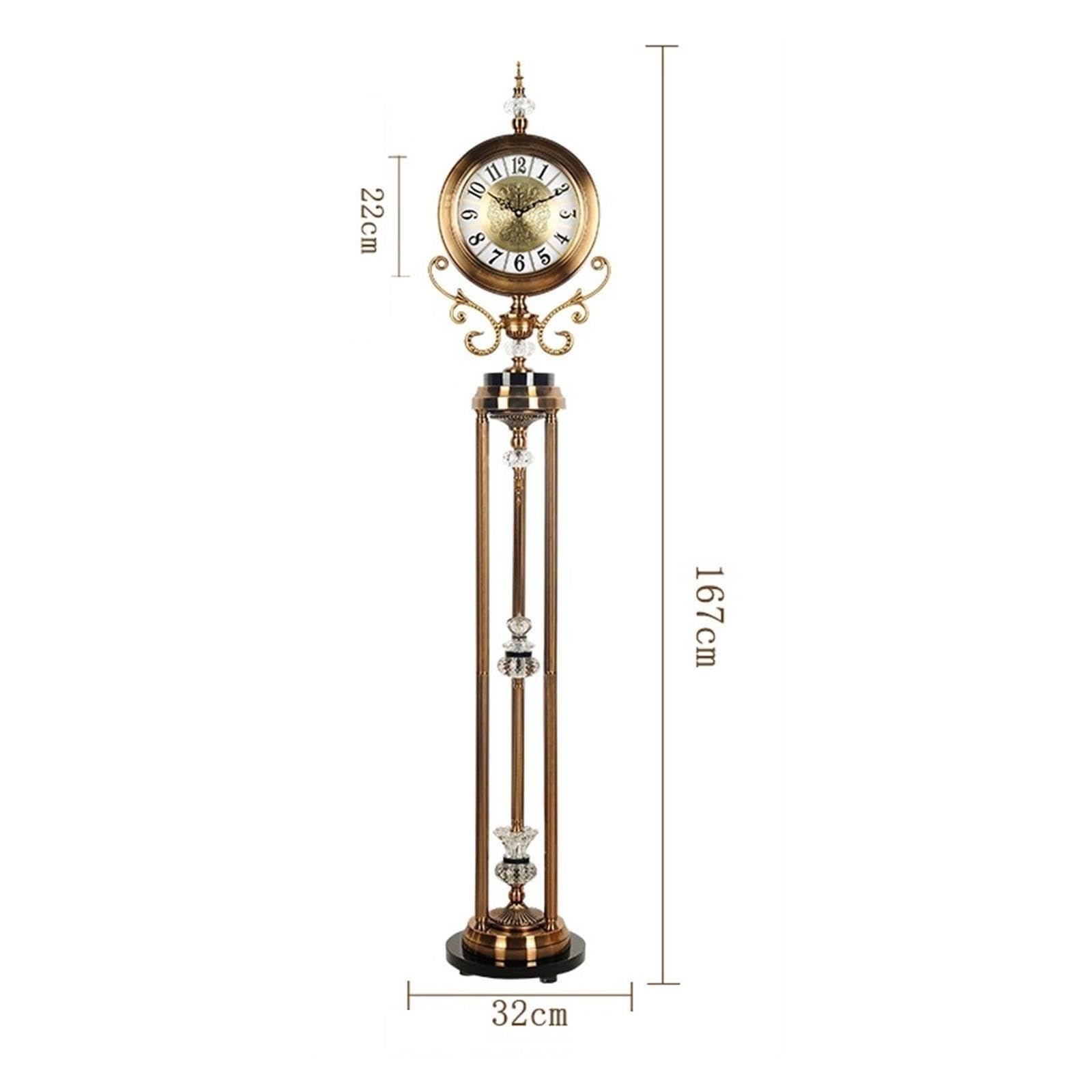 Reloj de Abuelo Péndulo de tribuna de Reloj de pie Retro de Piso
