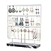 Porte-bijoux Boucle d'oreille porte-stand tiret goujon diamplay rack bijoux organisateur bijoux arbre de bijoux 3 Tier 54 trous avec base de marbre for boucle d'oreille, goujon d'oreille Organisateur