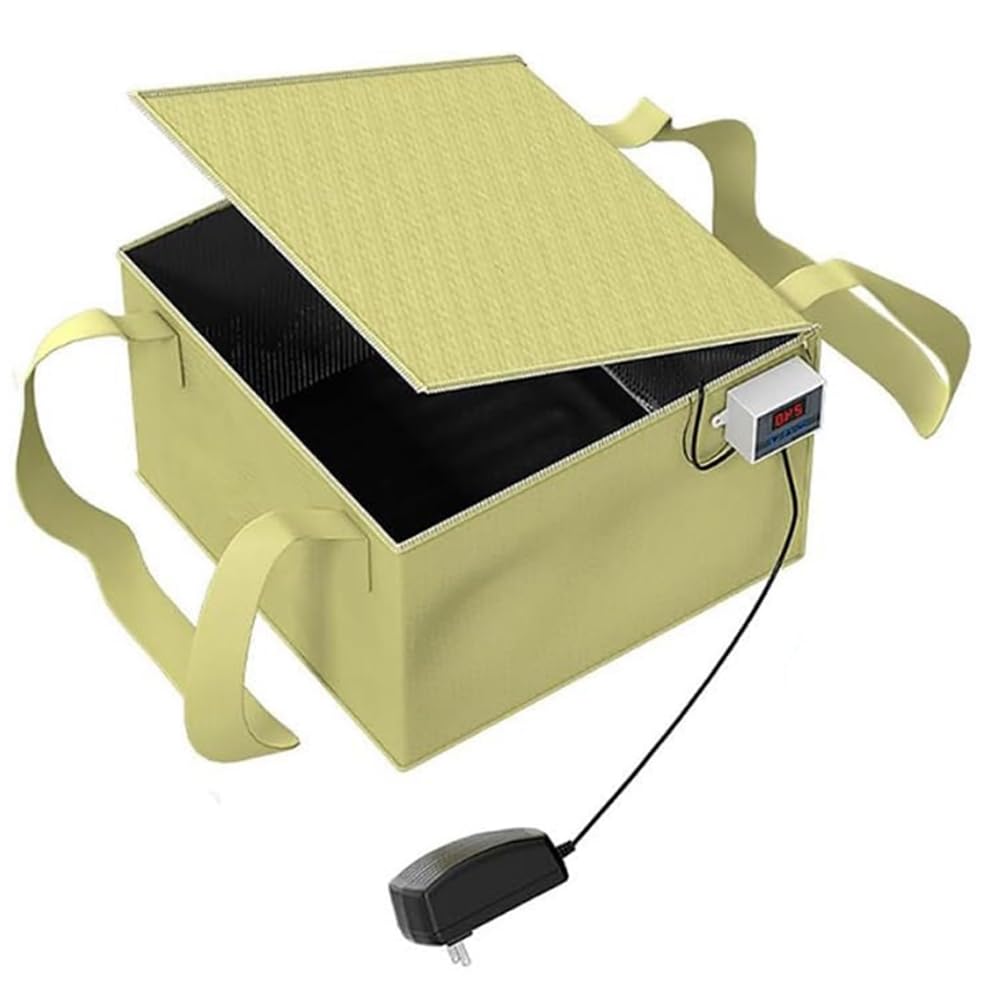Lievitatore per impasto con riscaldatore, scatola per lievitazione impasto, kit di strumenti per la preparazione del pane con pasta madre, scatola per lievitazione impasto pieghevole, intervallo di