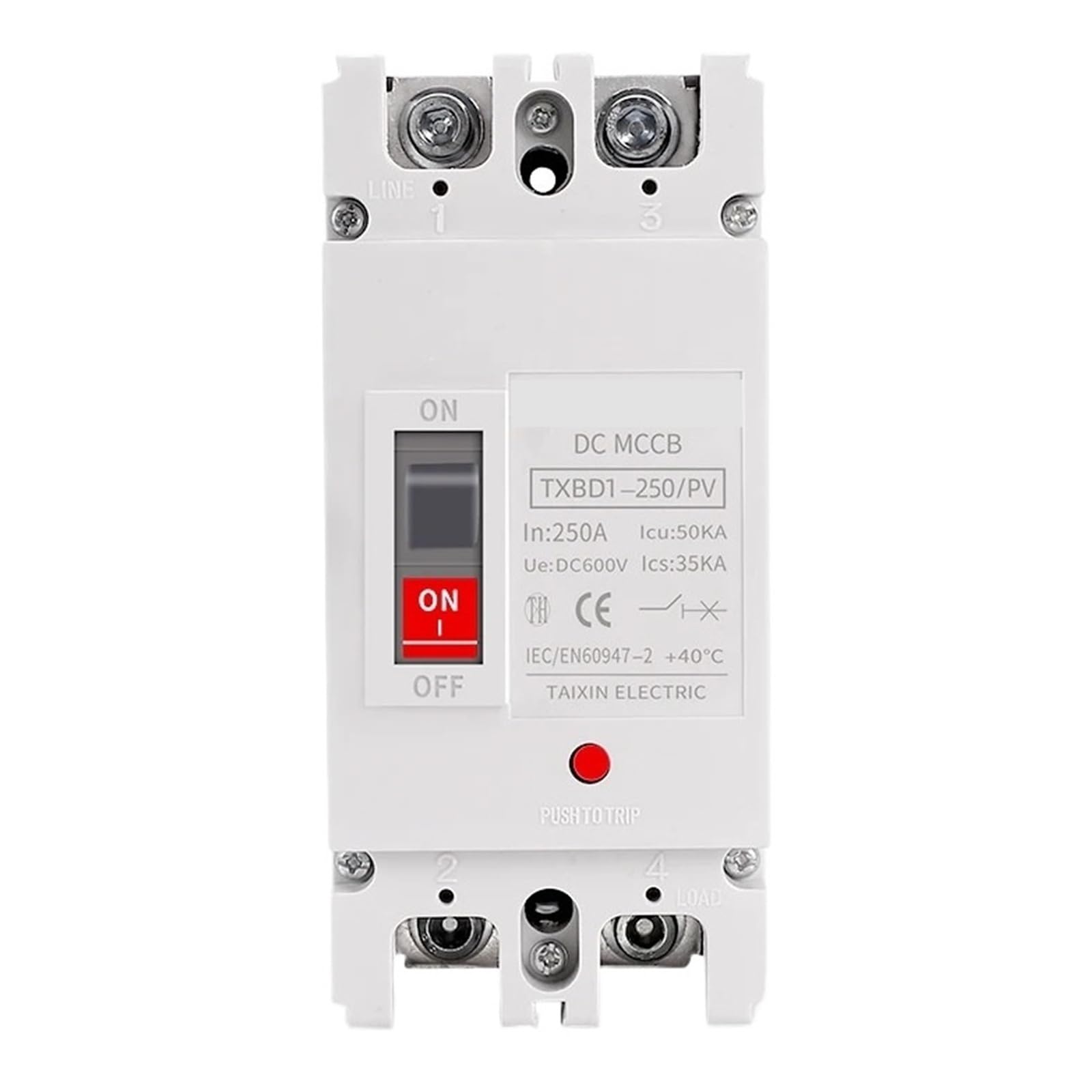 Disjoncteur DC photovoltaïque 2P pour isolateur de batterie de site isolé