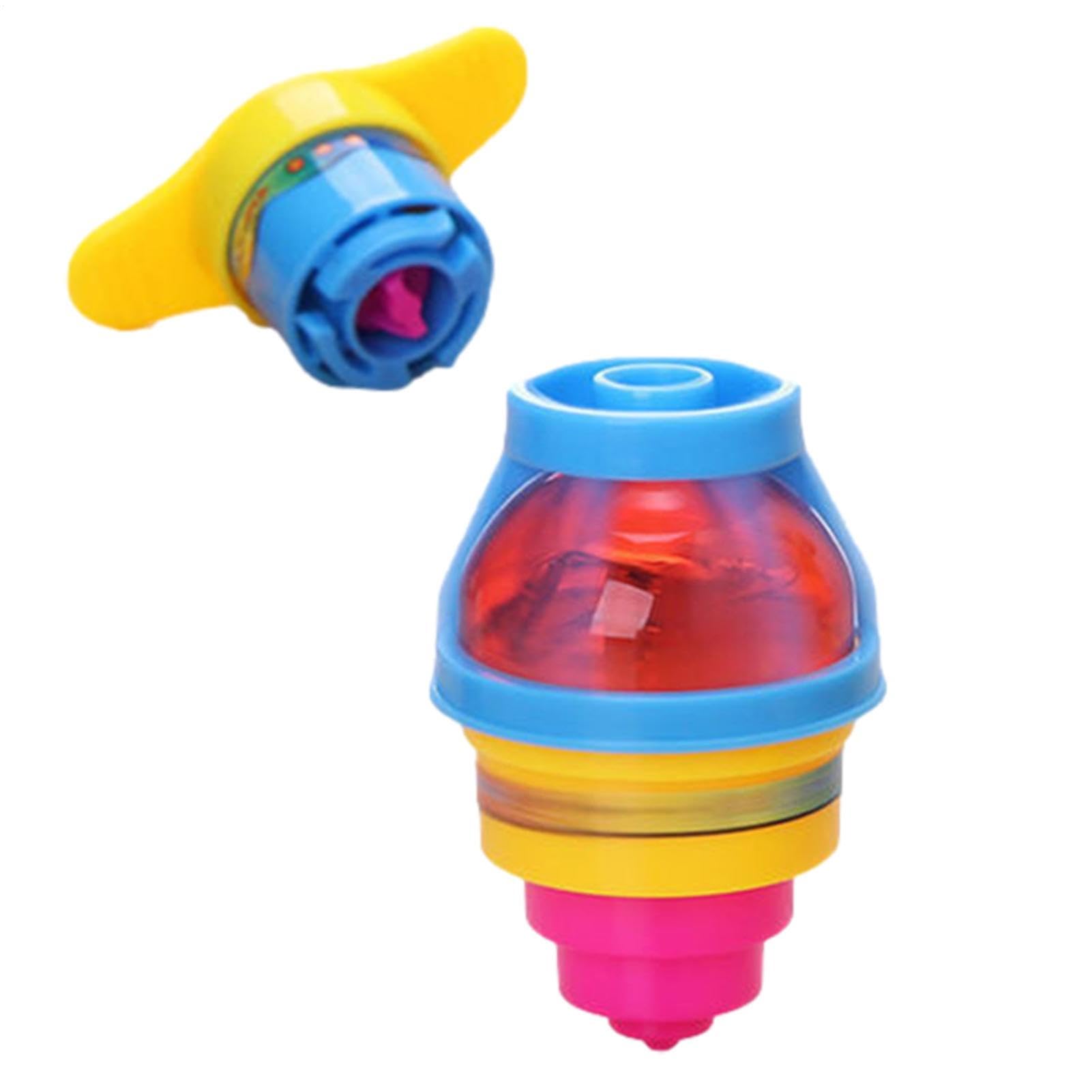 Lanzador de peonzas – ABS 6 x 10,5 cm 2,36 In | luminoso LED de lanzamiento fácil, giroscopio giratorio colorido | Regalo de cumpleaños para, regalo de de Navidad, juego en