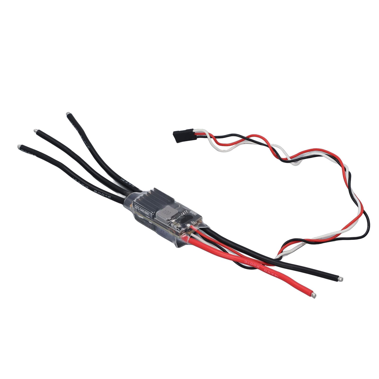 Cocoarm Regolatore di velocità Elettronico ESC Senza Spazzole con BEC Regolabile da 2 a 8S Lipo 120A STM32G071 128KHz PWM Supporto Protocollo Multiplo per RC Drone Aereo Barca Auto
