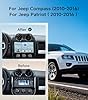 10.2" Android Car Stereo Radio for Jeep Compass Patriot 2010-2016 | Wireless CarPlay Android Auto | 5G WiFi GPS Navigation | AHD Backup Camera | Plug & Play