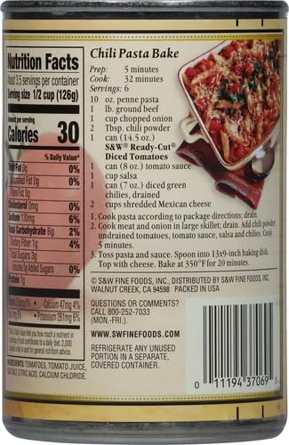 Miniatura 3 de S&W - Tomates enlatados en cubitos listos para cortar, 14.5 onzas