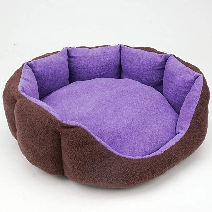 Pet Smile Super Soft Reversible Bed for Indoor Cats, Dog Bed for Puppy and Kitty Round Bed, Sofa Basket for a Dog & Cat | Round Cat & Pat Comfortable Bed (XL, Purple) (B0C43G5WZ8) Amazon Price History, Amazon Price Tracker