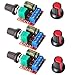 Gebildet 3pcs Mini DC Motor PWM Speed Controller, DC 5V-35V 5A Speed Adjustable Switch Module, 6V 12V 24V Variable Voltage Regulator Dimmer Governor Switching Build with LED Indicator