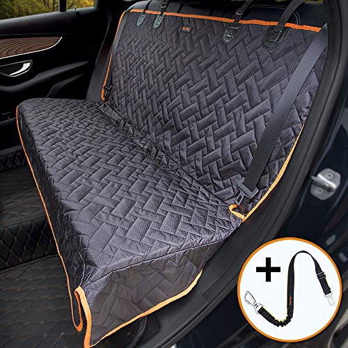 iBuddy Dog Car Seat Covers Waterproof Bench Car Seat Cover Protector for Dog