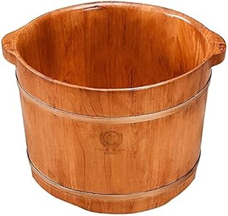 Banho de pés de barril de madeira para pés, banheira de pés de madeira, barril de banho de pés doméstico, barril de lavagem de pés de 27 cm de altura, balde de massagem para os pés, relaxamento dos