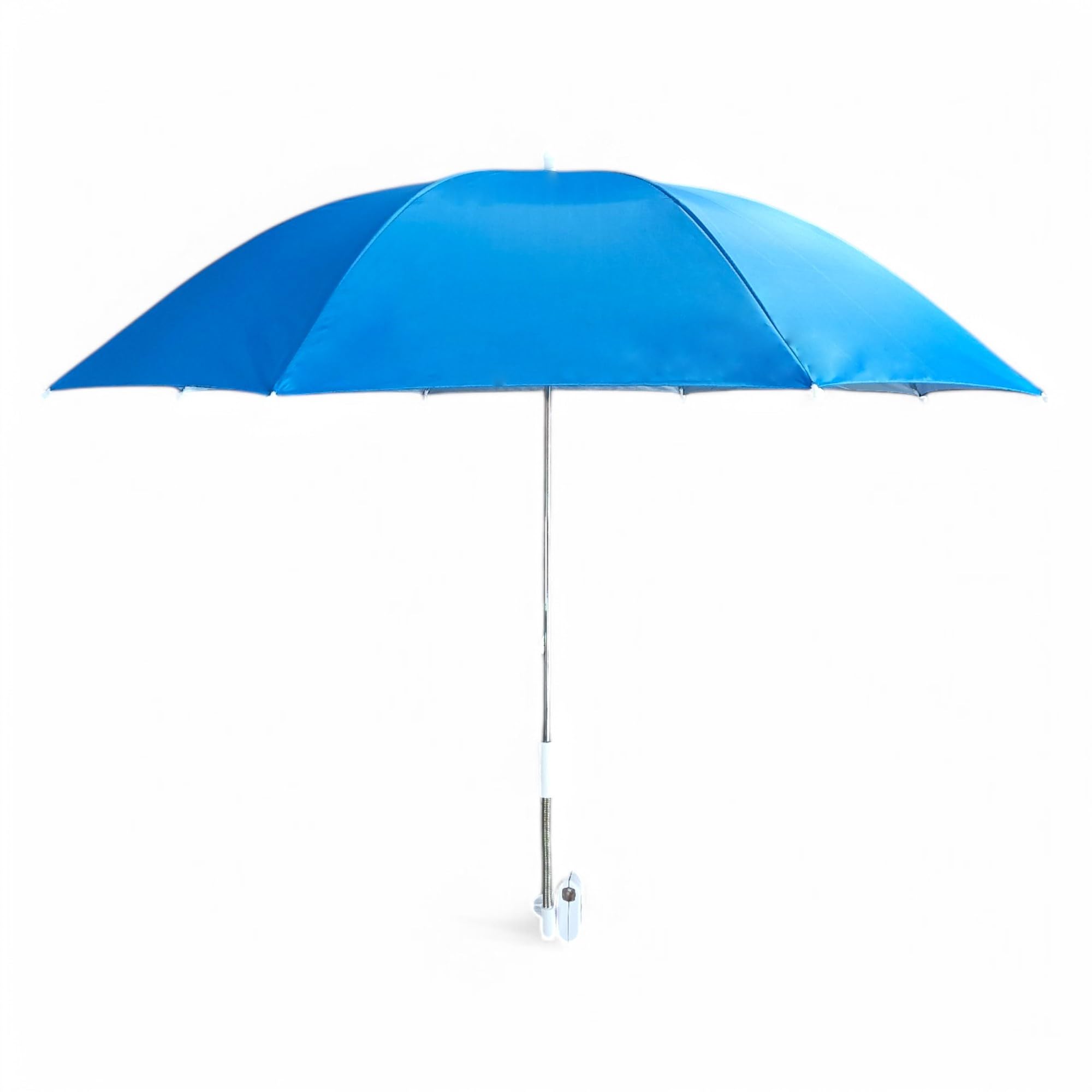 Pincho Ombrellone da spiaggia UV50+ 120 cm, ombrellone portatile con pinza per sedia da campeggio giardino in acciaio leggero poliestere resistente clip regolabile protezione solare