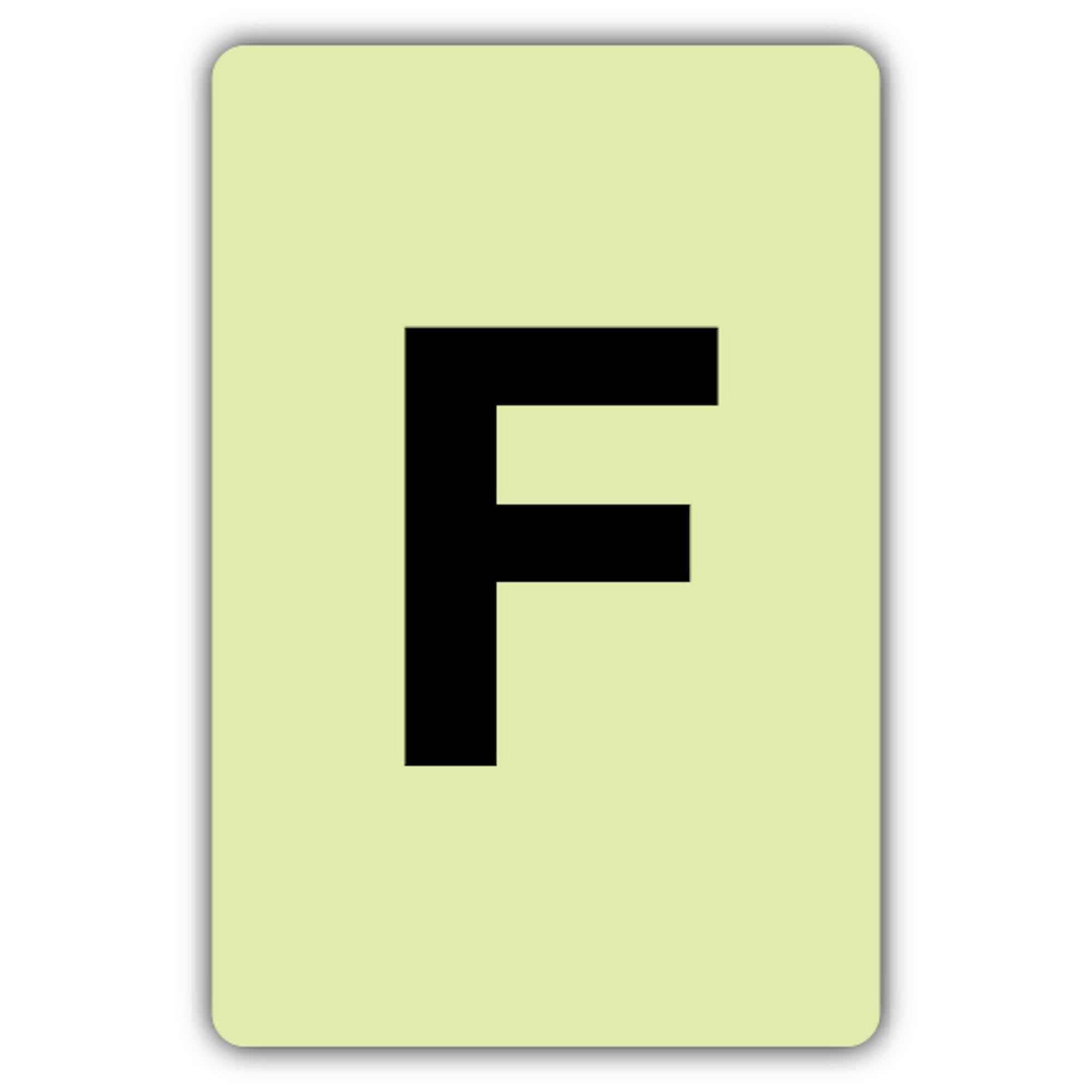 V Safety F Plaque en vinyle 300 x 450 mm