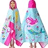 VOOVA & MOVAS Kids Hooded Beach Towels | Soft Thick Absorbent Cotton (30X50 inches) Beach, Bath, Pool Towels for Girls Ages 3-10 | Perfect Birthday Easter Gifts for Toddler, Sea Mermaid 51lNGNzR4eL. SS100