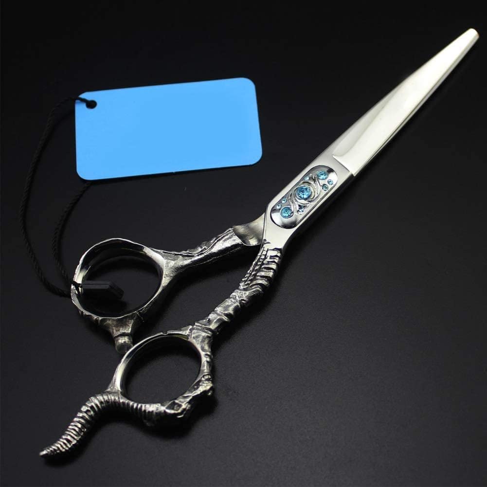 Forbici da Parrucchiere con Custodia, Forbici per sfoltire, Set da Taglio Flatcut da 6 Pollici per Barbiere e Parrucchiere.