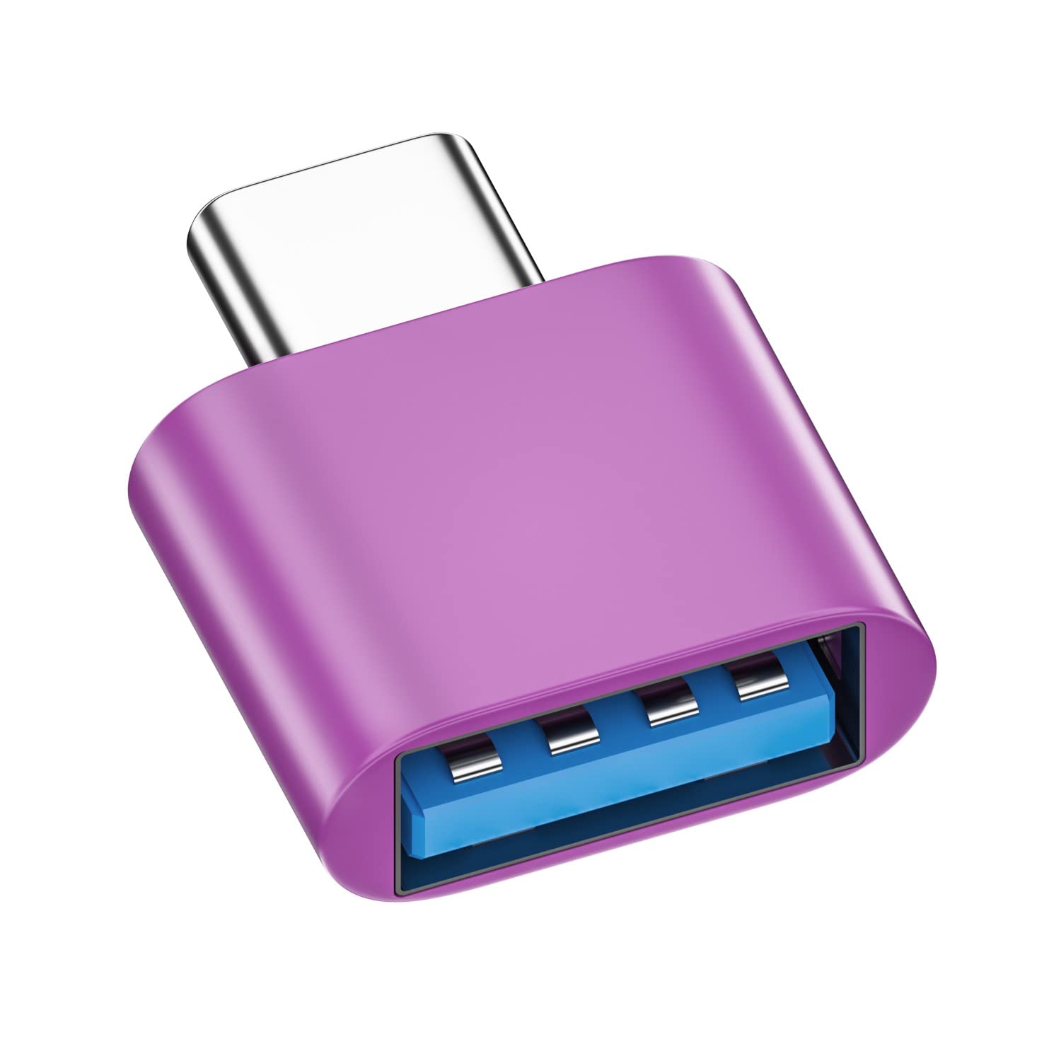 Yafe USB C to USB Adapter, USB-C to USB 3.0 Adapter, USB Type-C to USB Adapter (Purple)