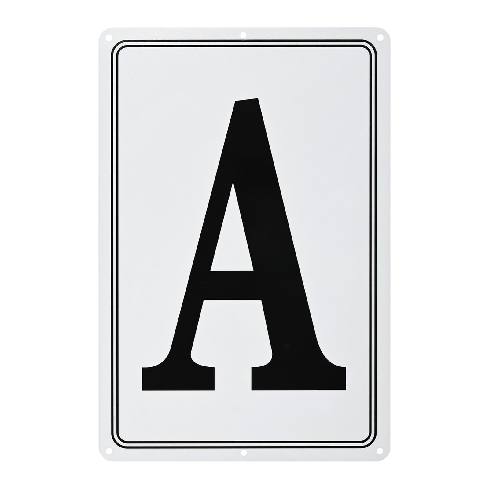 M METERXITY Aluminum Letter Sign A, 11.8 Inch House Numbers and Metal Letters, Parking Spot Letter Signs
