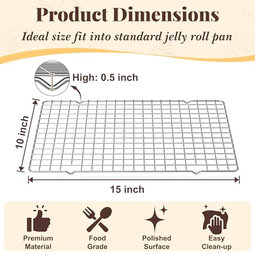 image for LIEMAND Cooling Racks for Cooking and Baking - 2 PCS 10