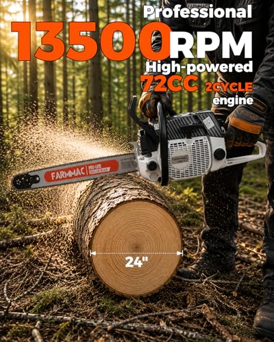 FARMMAC F380W 72cc Gas Chainsaw