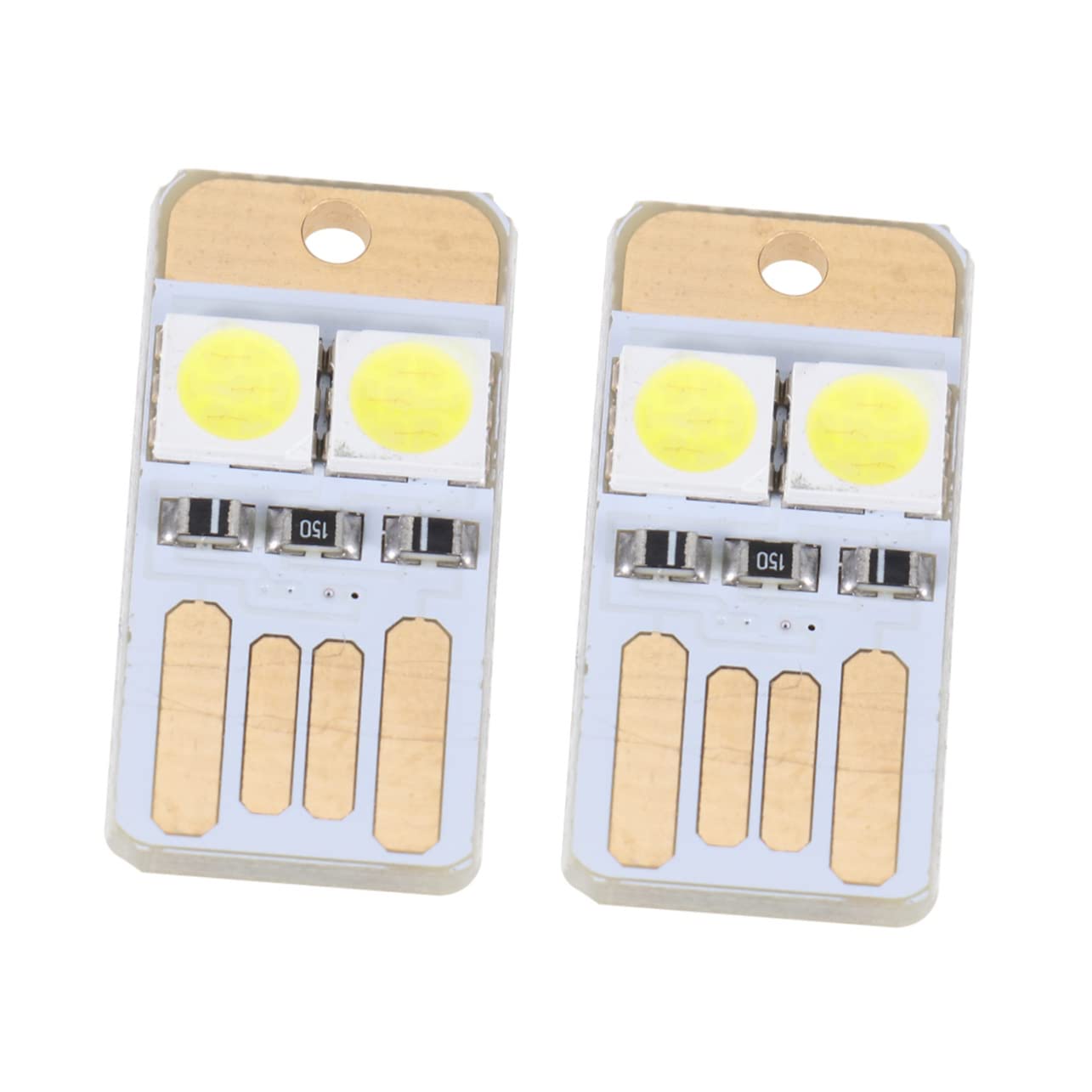 STOBAZA Pure White LED Light Chip Lights Lamps Replacement LED Lughts Replacement LED Light Single Chip LED Light Chip for DIY USB Lighting Landscape Lamp Base Chip LED Loght Luminuxe