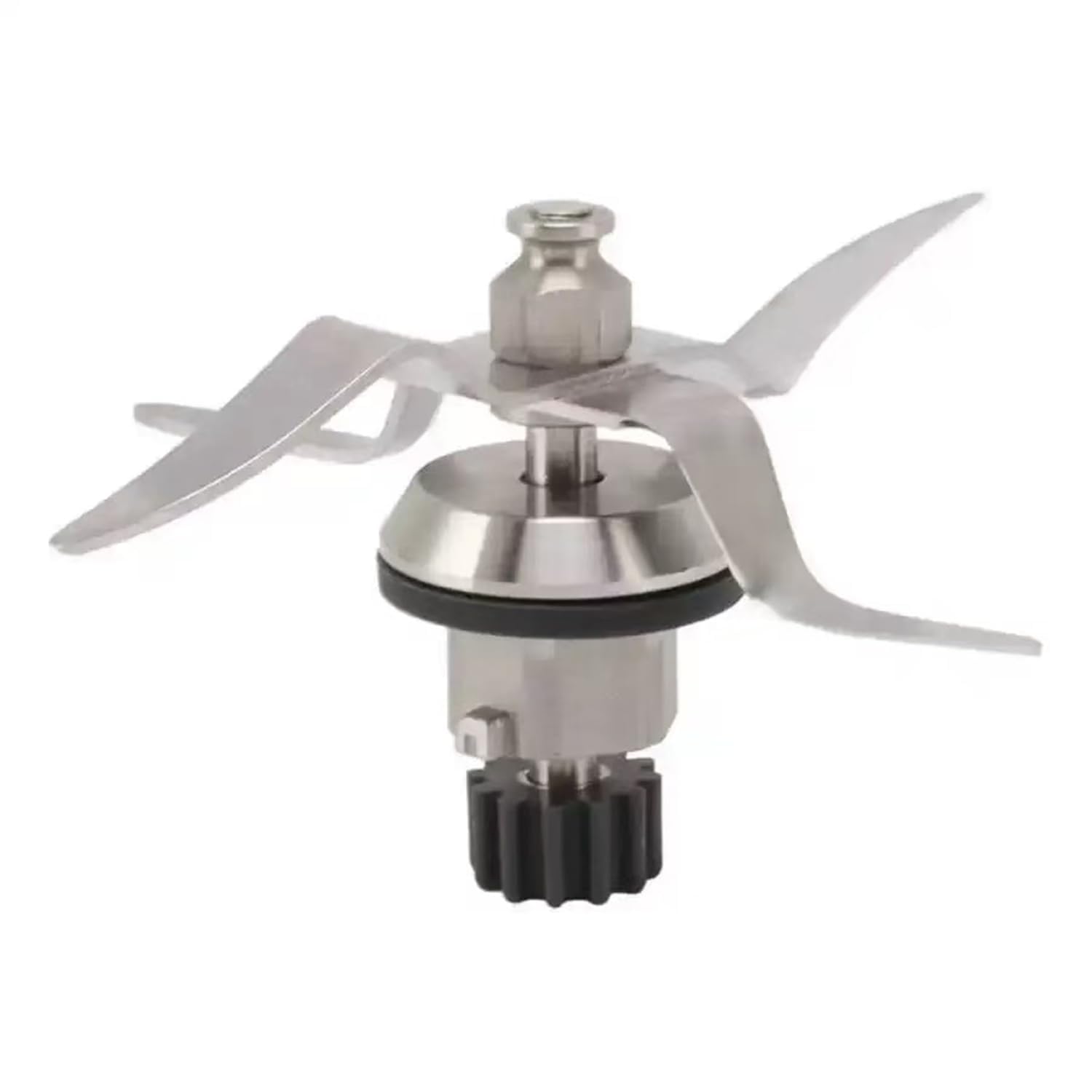 Lama di ricambio per frullatore Monsieur Cuisine Edition Plus, coltello misto in acciaio inox, 12 denti, compatibile con Silvercrest SKMK1200A1/B2, include rondella di ricambio