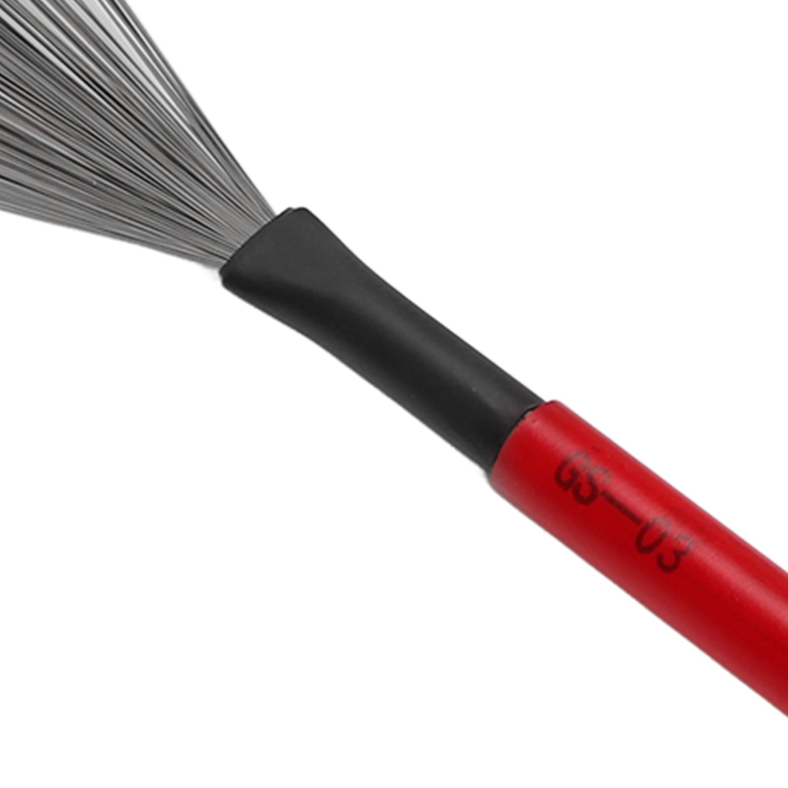 plplaaoo 1 Paar Trommelbürsten, doppelköpfiger Ahorn-Drumstick, Gummi-Stahldraht, tragbare Percussion-Bürste, Drum-Brush-Sticks für Schlagzeuger, Anfänger, Rockband, Jazz-Folk, Musikliebhaber, TRO
