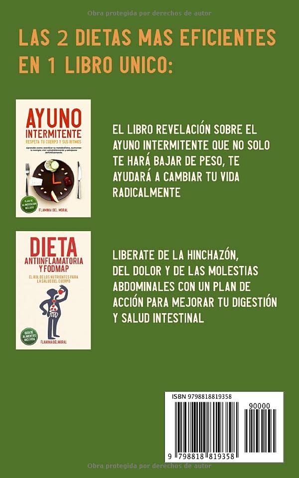 Vista 2 de Ayuno Intermitente + Dieta Antiinflamatoria y Fodmap la guía completa y practica para perder peso, aprender a comer sano, liberarte de la hinchazón