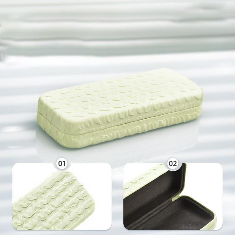 ENGENDER Sonnenbrillenetui Brillenetui, tragbare Aufbewahrungsbox for Brillen und Sonnenbrillen, klassisches Reisebrillenetui for Damen, Herren Kinder