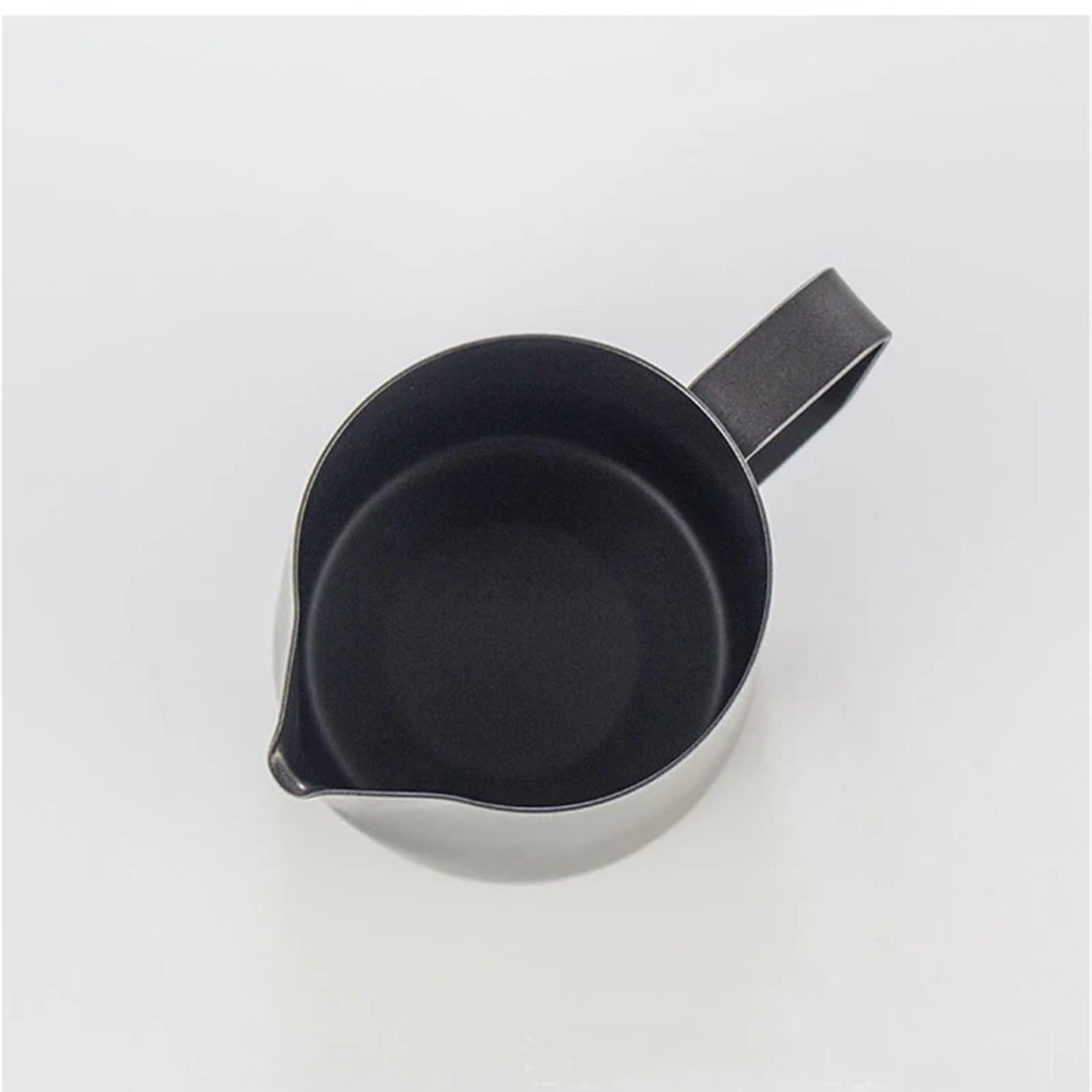 Milchschaum Kanne Milchaufschäumkännchen aus Edelstahl 304 mit Skala for Latte Macchiato, Dampfkaffee, Lackierverfahren, Küchen- und Cafézubehör(12oz 350ml)