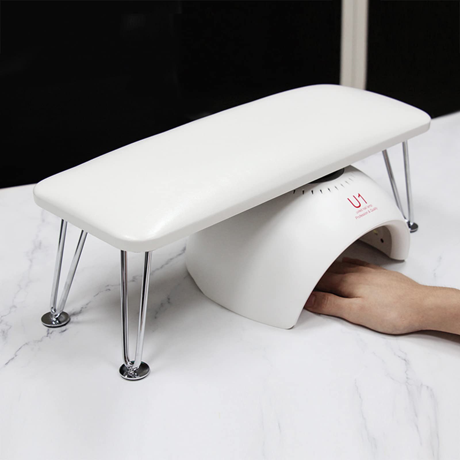 Cuscino poggiabraccia per unghie, in pelle di microfibra, supporto per manicure, per salone, tavolo, scrivania, set di tappetini