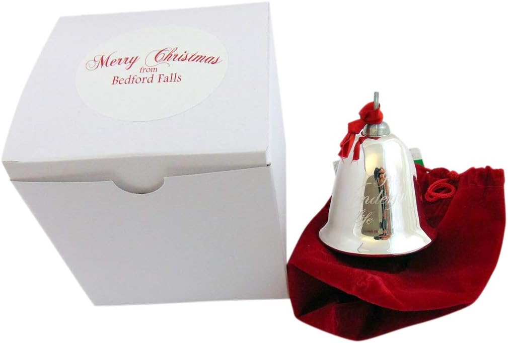 Its a Wonderful Life Bell Christmas Decoration Souvenir Keepsake Ornament in a Bedford Falls Gift Box - Image 8