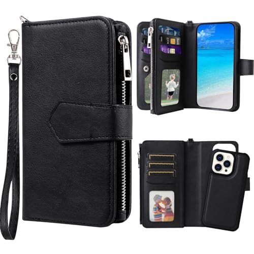 Évitez les chutes : coque iPhone 15 Pro Max antichoc amovible avec fente cartes
