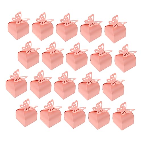 Beavorty Hollow-out Wedding Candy Boxes 50pcs Paper Craft Boxes for Present Wrapping Candies