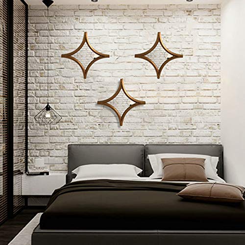 Specchio Espejo de baño de diseño Moderno nórdico, Espejo de pared Decorativo, adecuado para entrada, dormitorio o Sala de estar, 50 cm.