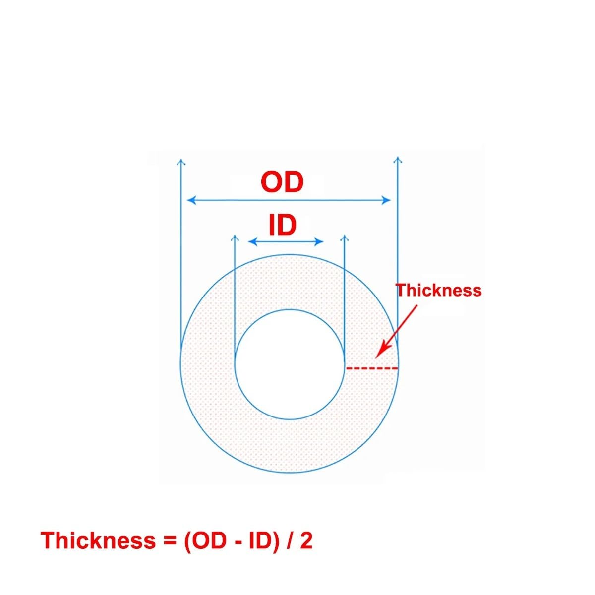 Tubo di grandi dimensioni da 1 m, spessore del tubo grande, diametro interno di 1 mm, tubo in gomma siliconica da 12 a 1000 mm, grado industriale, resistente alle alte temperature(150x152mm)