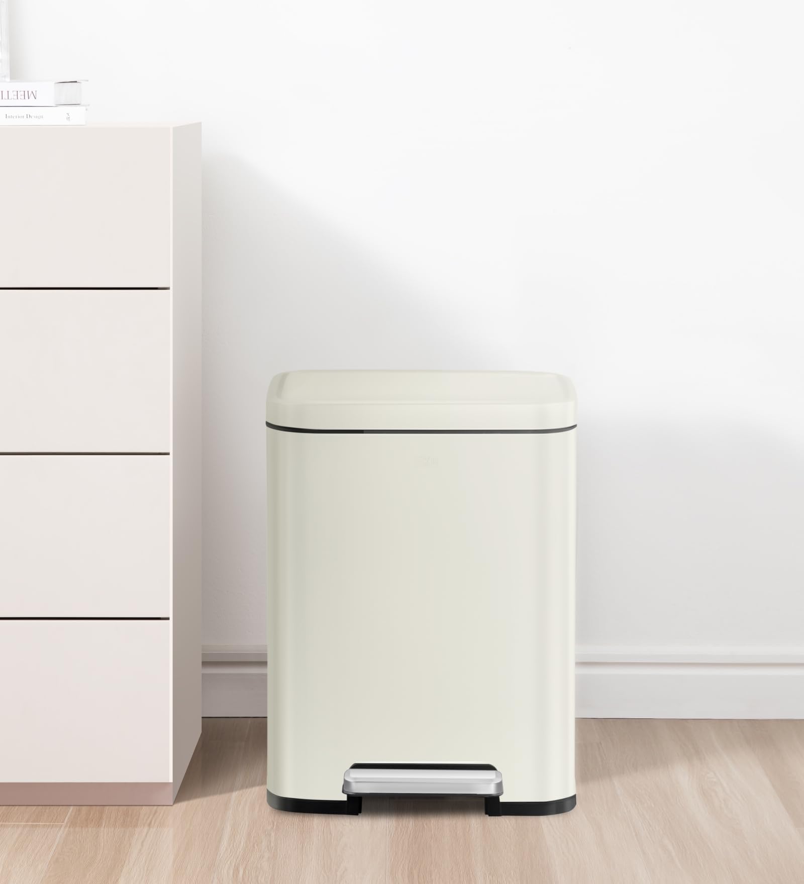 Compact Stainless Steel Step Trash Can - 6L EKO -2 Compact Stainless Steel Step Trash Can - 6L EKO -2