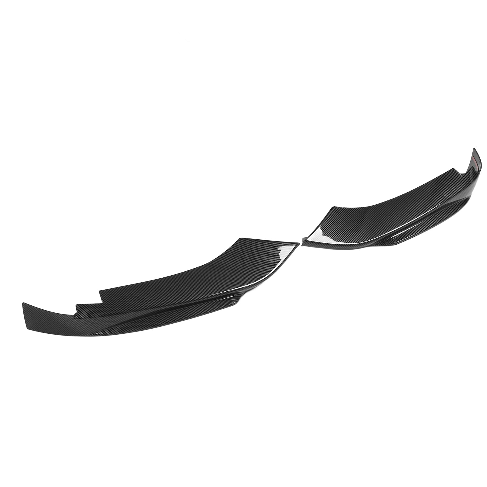 Ejoyous Spojler Przedniego Zderzaka Spoiler ABS Styl Włókna Węglowego Spojler Przedniego Zderzaka, 1 para Ochrona Aerodynamiczna Redukcja zarysowań Sportowy Wygląd dla Serii 4 F32 F33 F36 M Sport