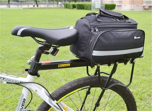 Image of CYBIC Cycle Carrier Aluminum Alloy Adjustable Rear Rack | Universal Fit for 26-Inch Bicycles | 110 Lbs Load Capacity | Quick Release | Reflector | Side Guards | Heavy-Duty Build