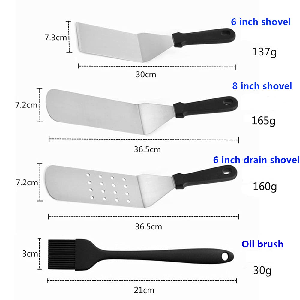 13 pezzi Kit accessori per griglia per barbecue da campeggio Utensili per barbecue in acciaio inossidabile Set di strumenti per grigliare in custodia di alluminio - Set di utensili per griglia Regali