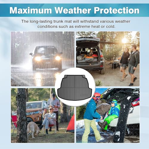 Image of Mixsuper Custom Fit Cargo Liner for Toyota Corolla Sedan & Corolla Hybrid 2020-2024, All Weather Trunk Mat Durable 3D Upgrade Anti-Slip Rear Cargo Mat Trunk Liner Black