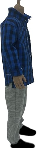 Miniatura 8 de Esquirla Traje de camisa y pantalones a escala 16, regalos, ropa de muñeca, disfraz de ocio, accesorios de juguete de cosplay de 12 pulgadas macho