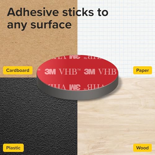 Image of X-Bet Strong Magnets with Adhesive Backing - Heavy Duty Sticky Magnets for Crafts - Perfect Craft & Refrigerator Magnets (0.6, 90 PCs)