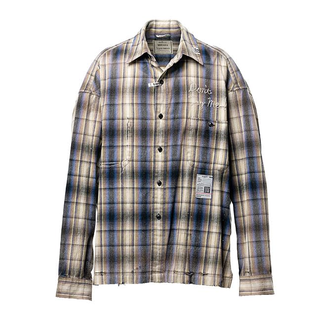 [ミハラヤスヒロ] Maison MIHARA YASUHIRO ヴィンテージライク チェックシャツ J16SH181 長袖 メンズ [ミハラヤスヒロ]