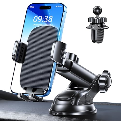 Supporto Telefono Auto Vexloria | Ventosa Potente, Regolabile 360° Per Cruscotto, Parabrezza E Aria - Foto 5